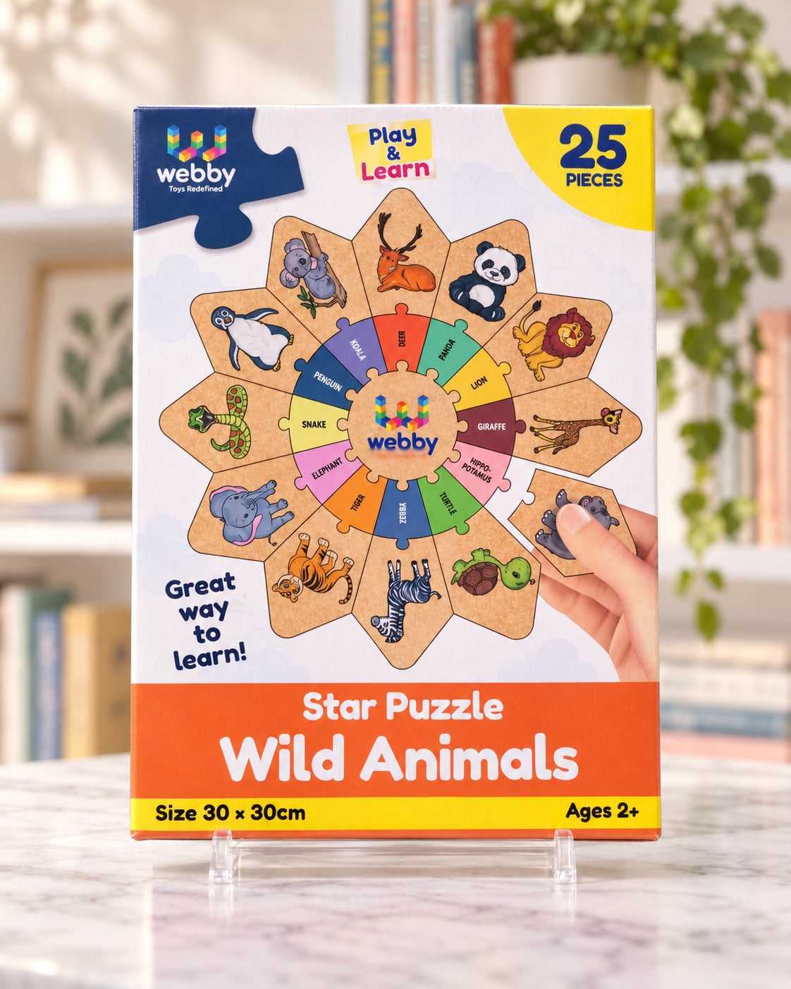 Star Puzzle - Wild Animals, box front