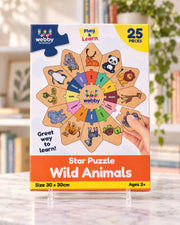 Star Puzzle - Wild Animals, box front