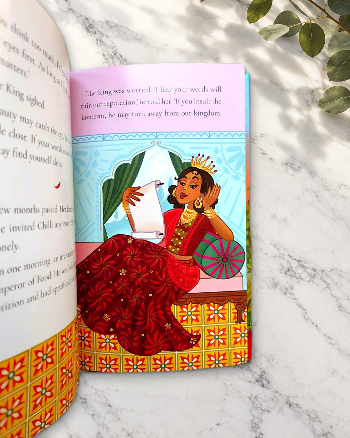 How the Chilli Became Hot, inside pages with colour illustrations