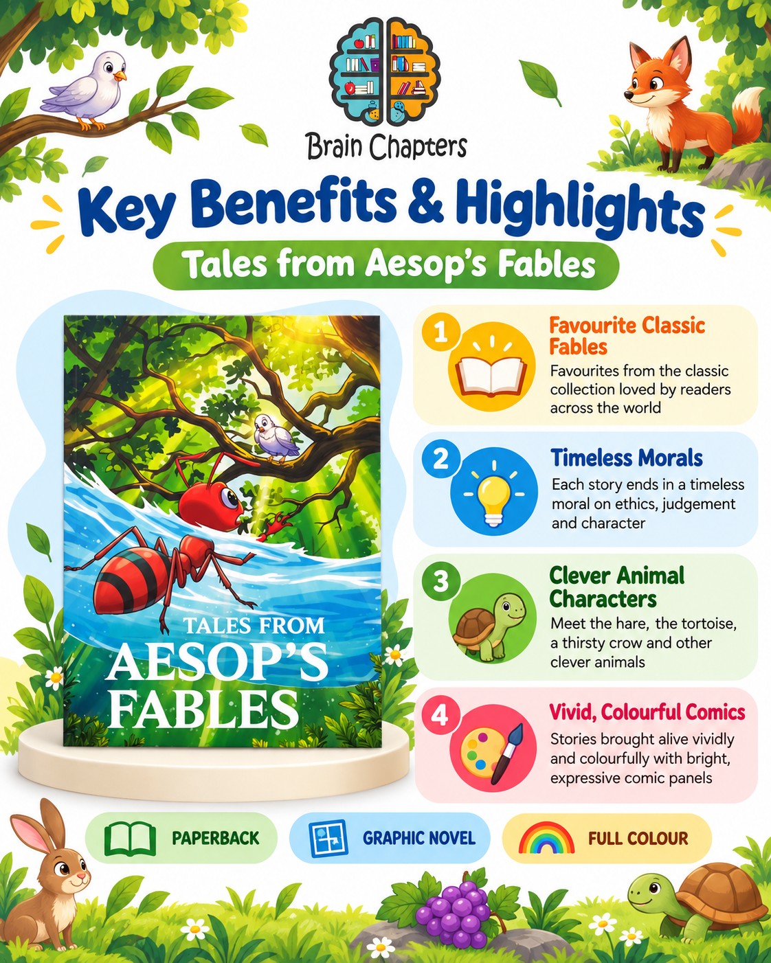 Key benefits and highlights of Tales from Aesop's Fables