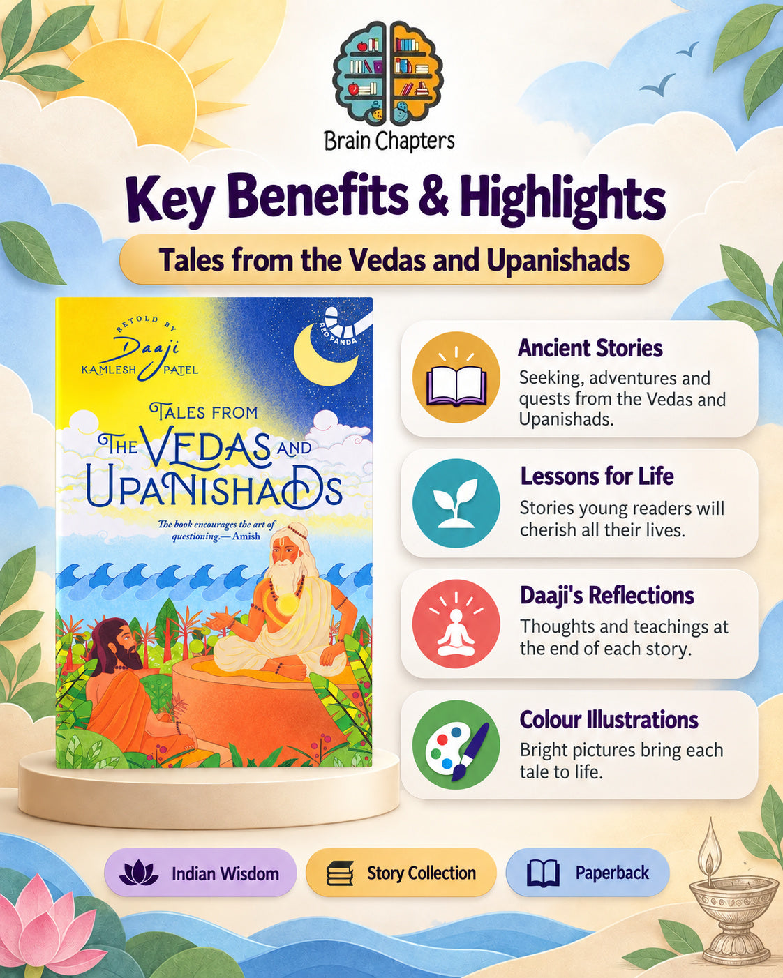 Key benefits and highlights of Tales from the Vedas and Upanishads