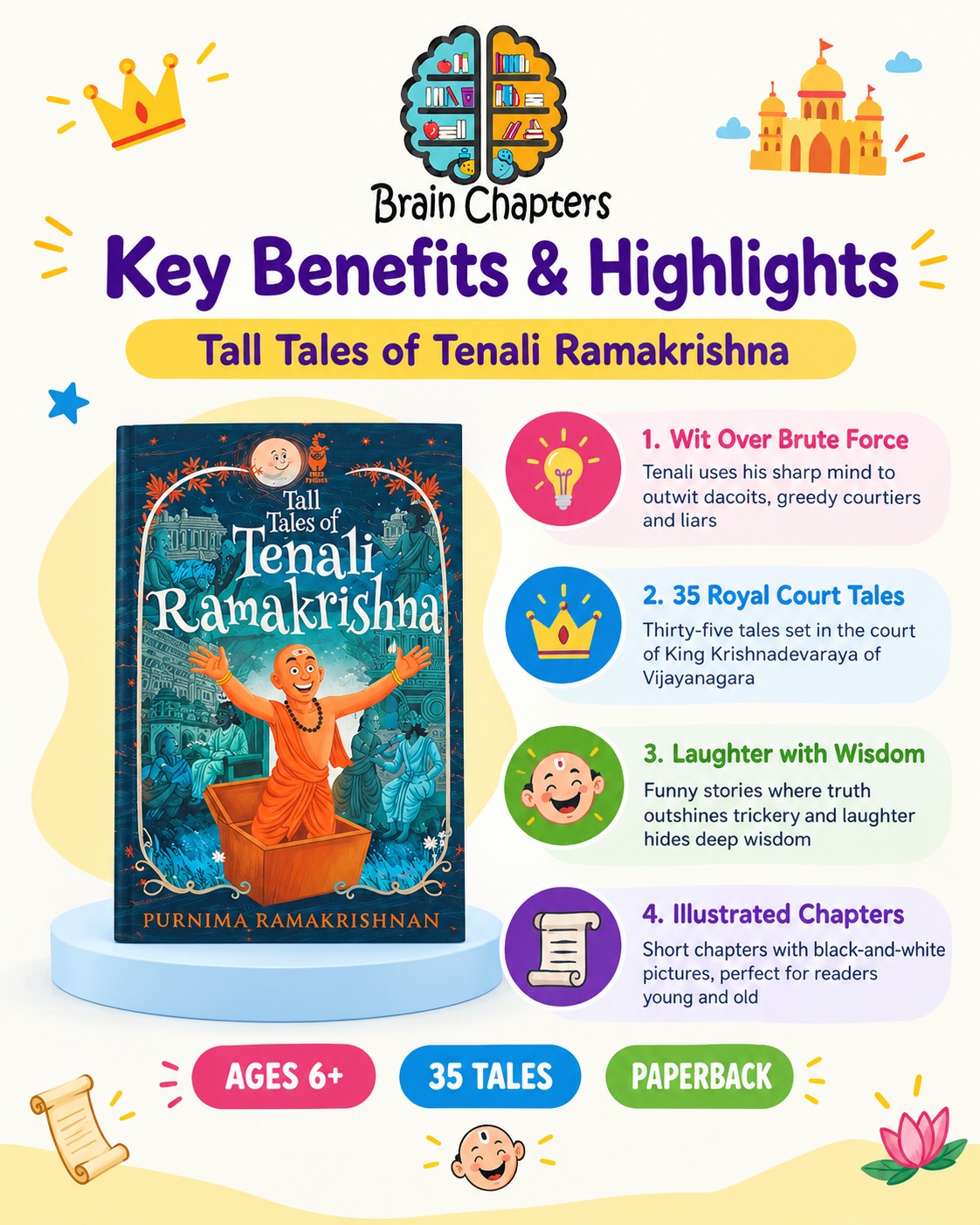 Key benefits and highlights of Tall Tales of Tenali Ramakrishna