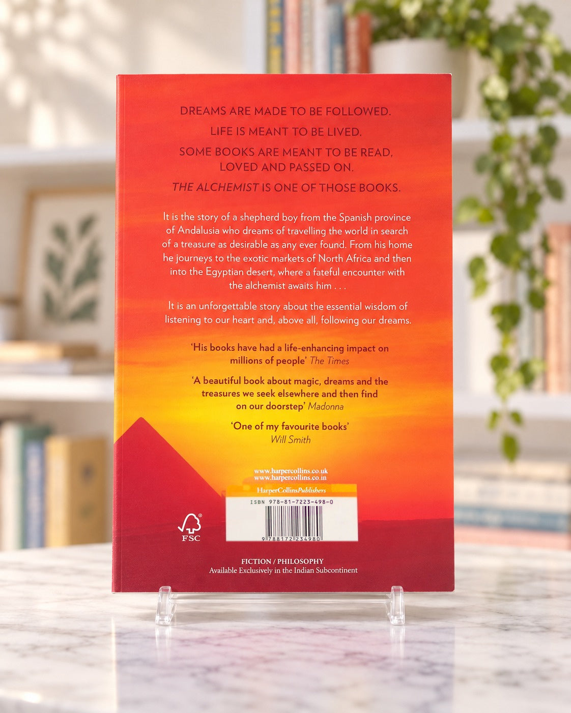 The Alchemist - Paulo Coelho, back cover