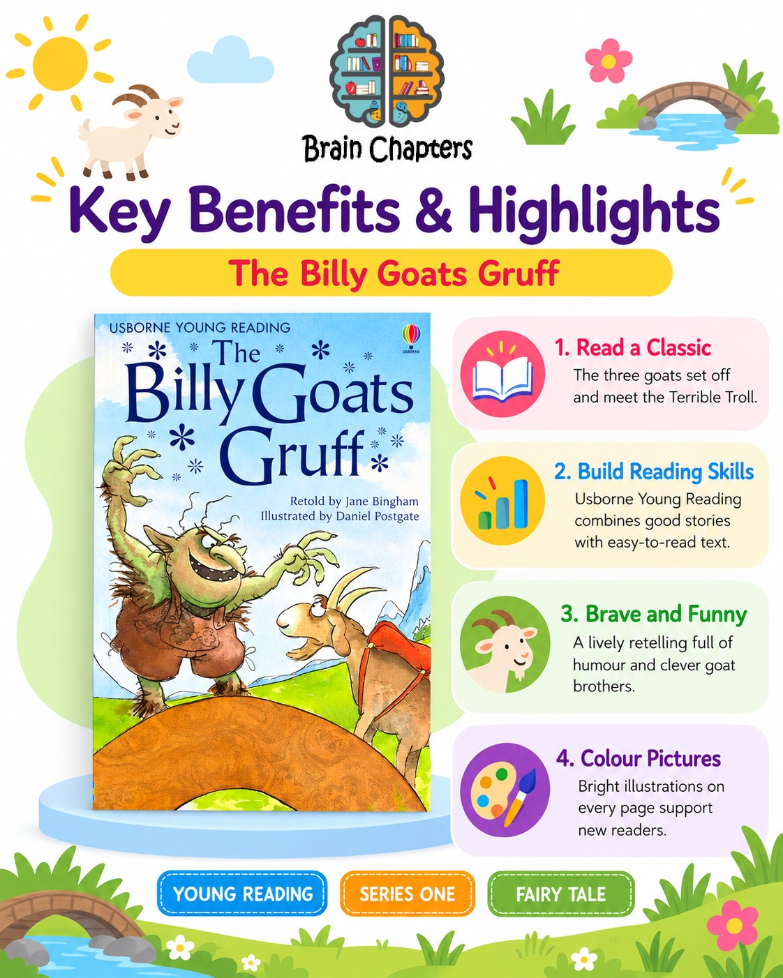 Key benefits and highlights of The Billy Goats Gruff