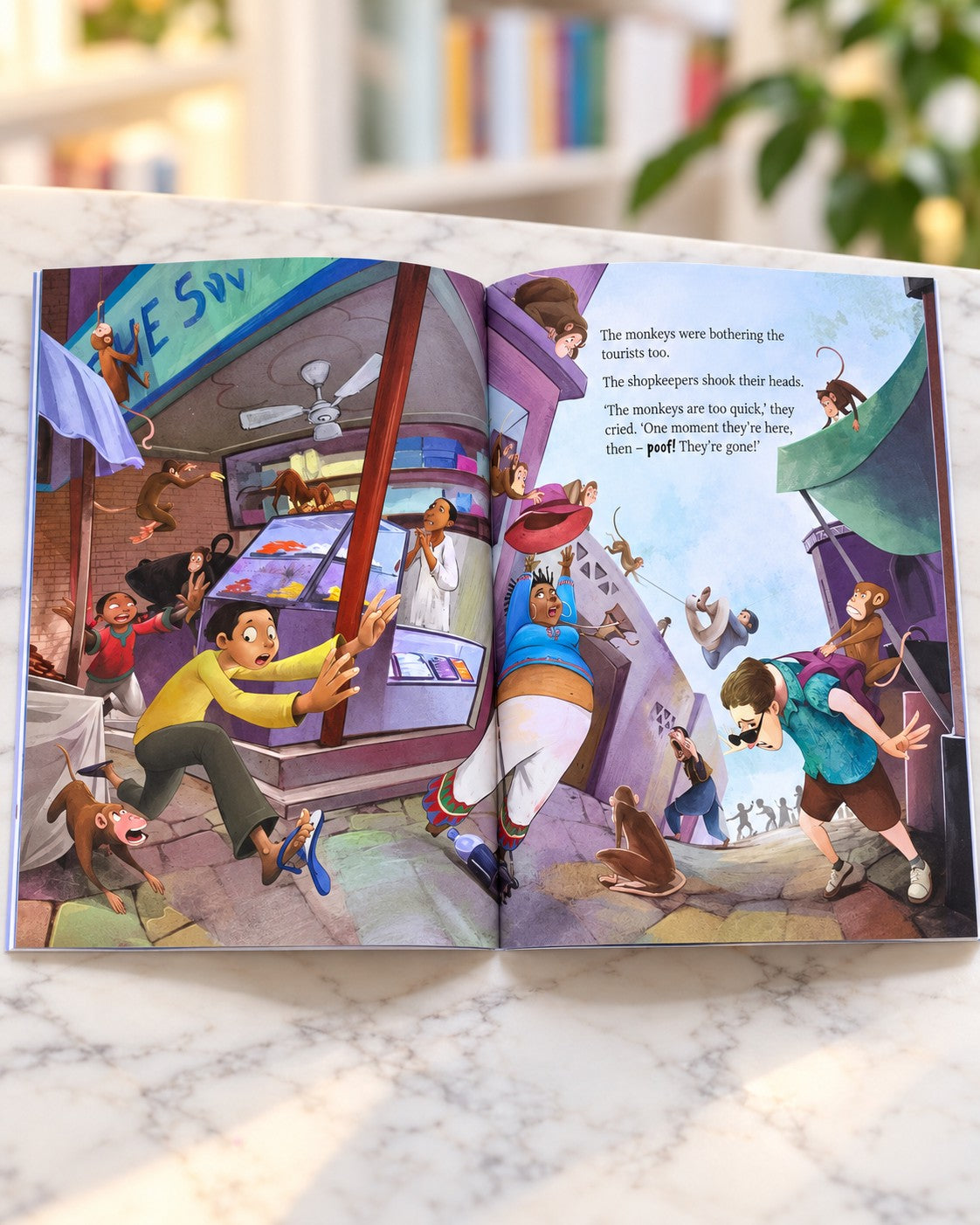 The Damroo Man and the Monkey Gang, inside pages 1