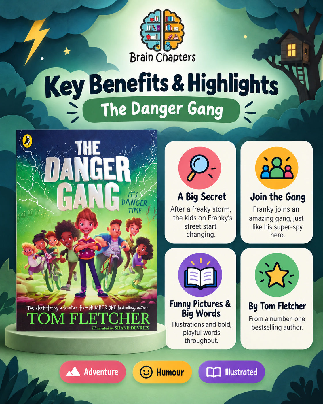 Key benefits and highlights of The Danger Gang - Tom Fletcher