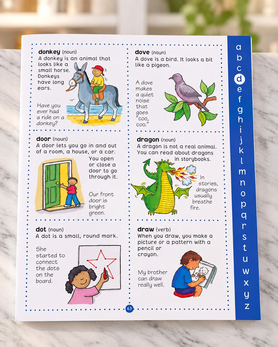 The Illustrated Dictionary for Young Children, inside pages