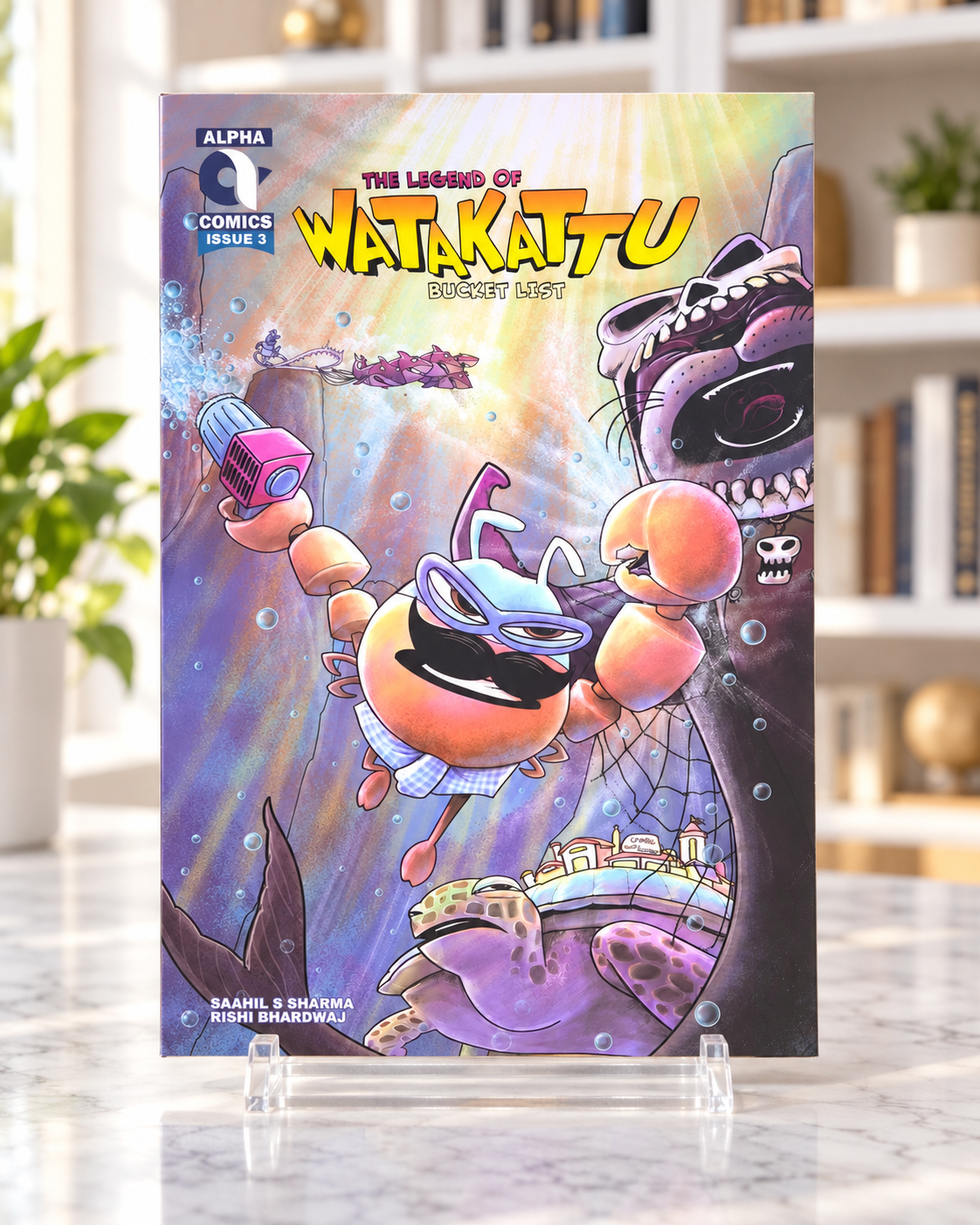 The Legend of Watakattu - Bucket List, front cover of the paperback comic