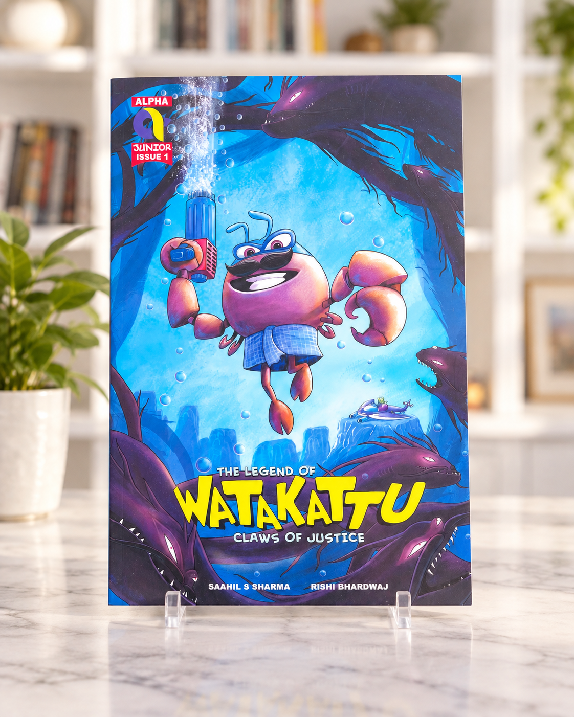 The Legend of Watakattu - Claws of Justice, front cover of the paperback comic