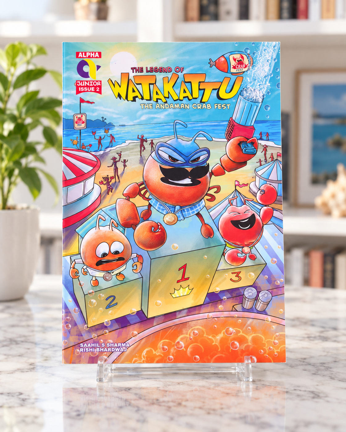 The Legend of Watakattu - The Andaman Crab Fest, front cover of the paperback comic