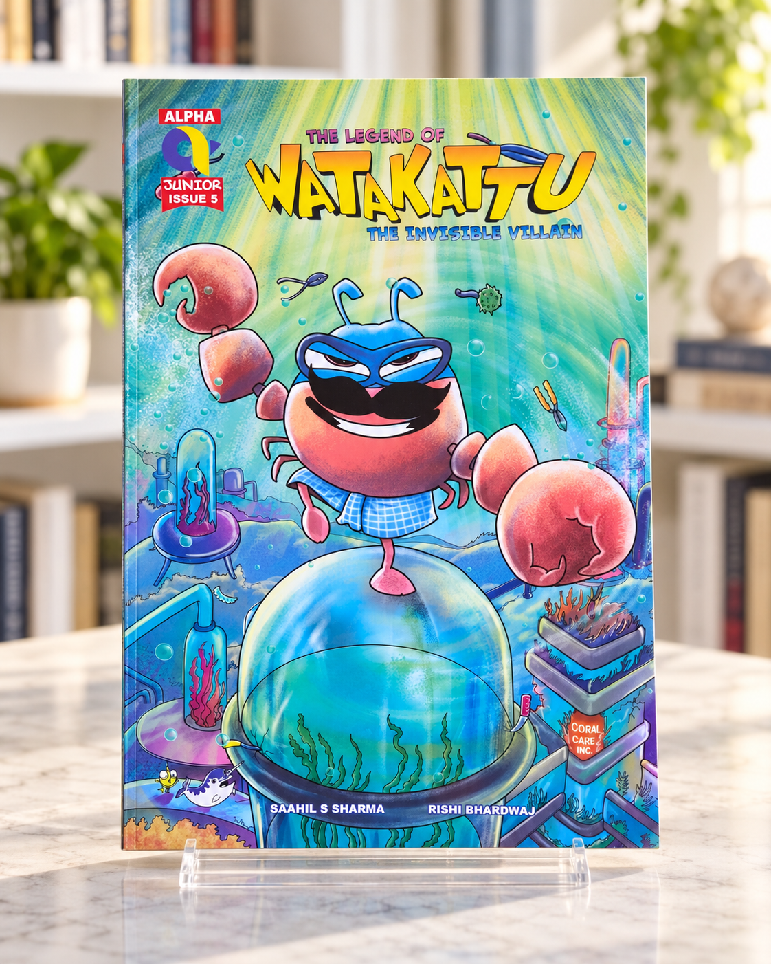 The Legend of Watakattu - The Invisible Villain, front cover of the paperback comic