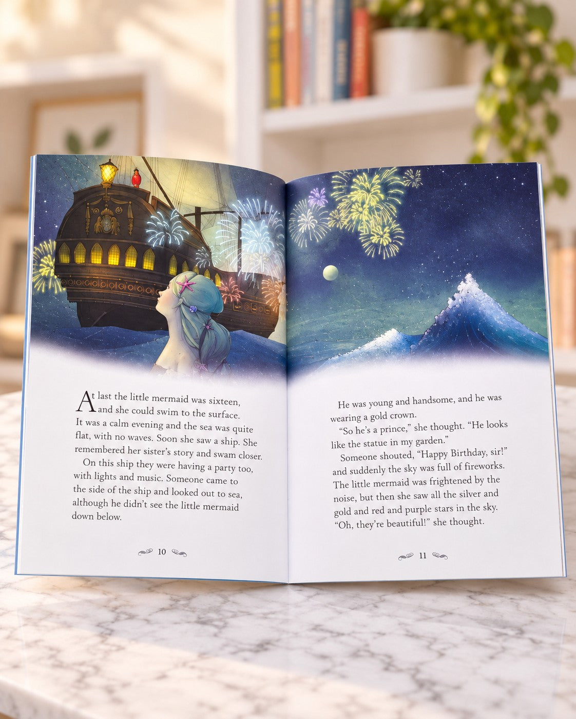 The Little Mermaid English Readers Level 2, inside pages 1