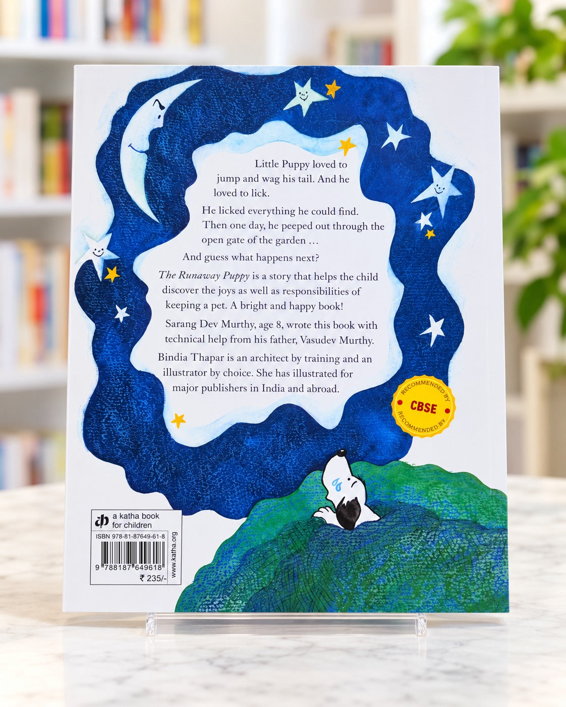 The Runaway Puppy, back cover