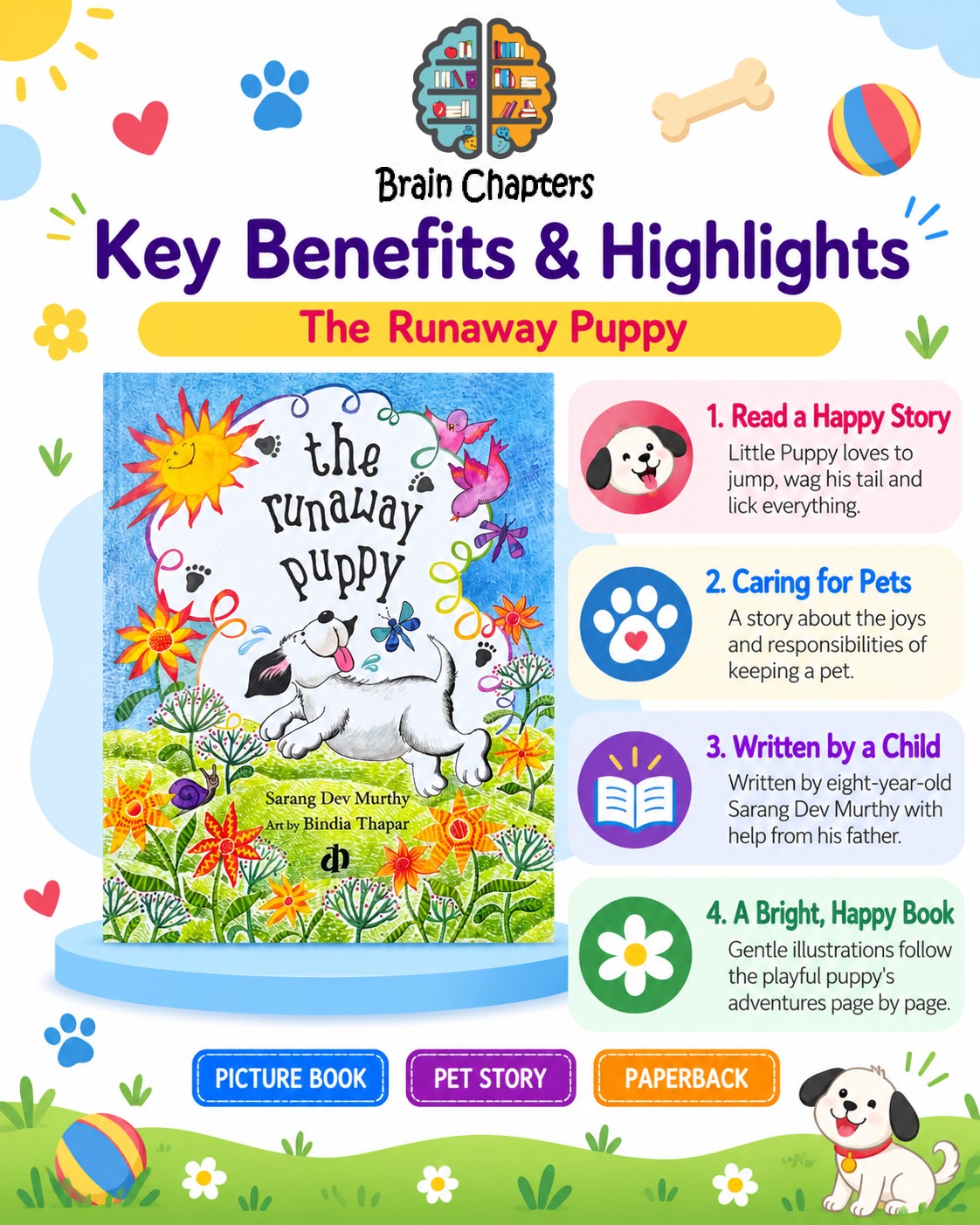 Key benefits and highlights of The Runaway Puppy