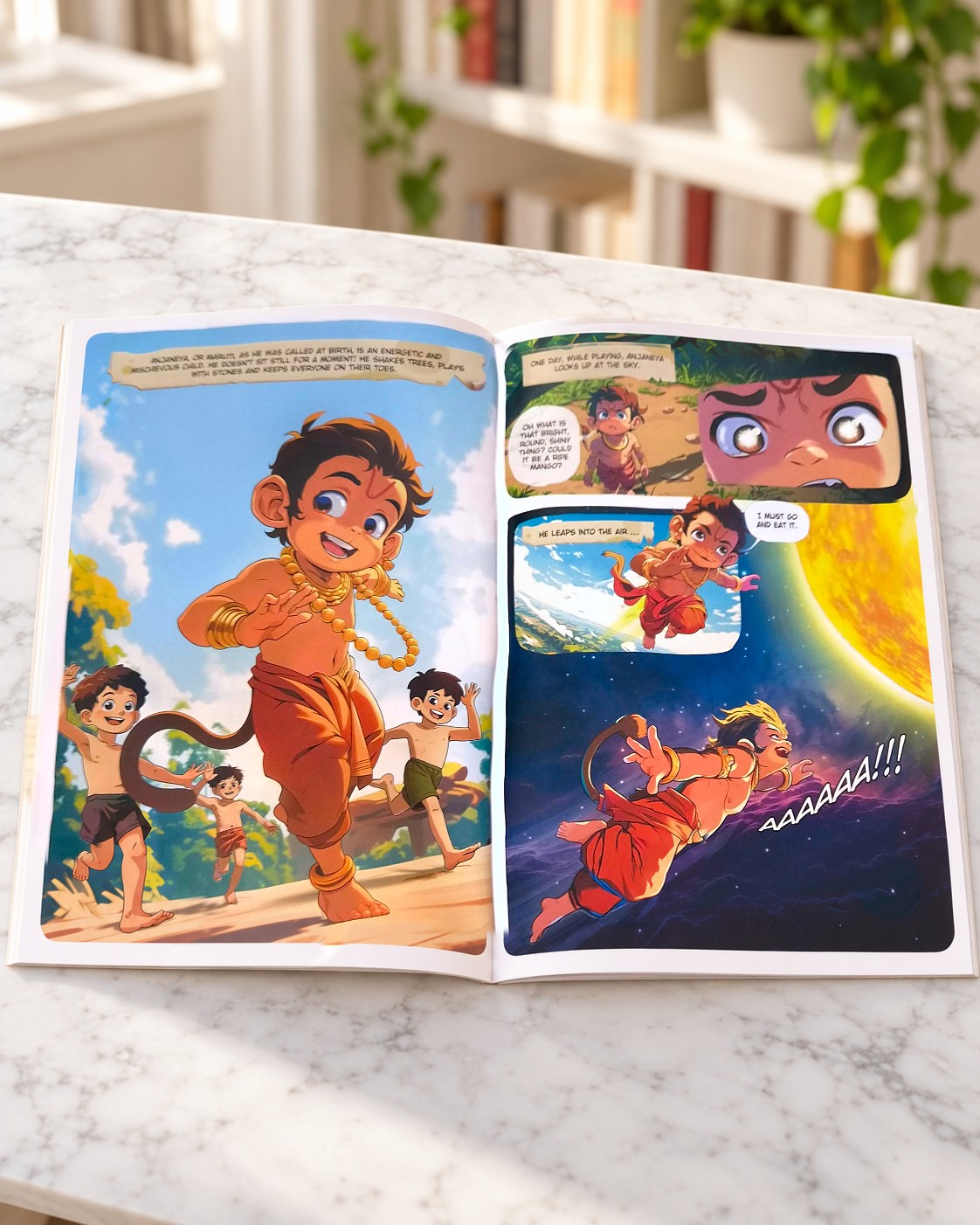 The Story of Hanuman, inside pages
