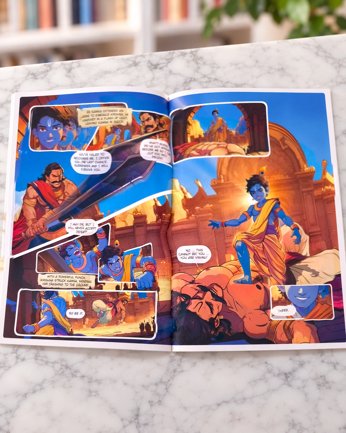 The Story of Krishna, inside pages