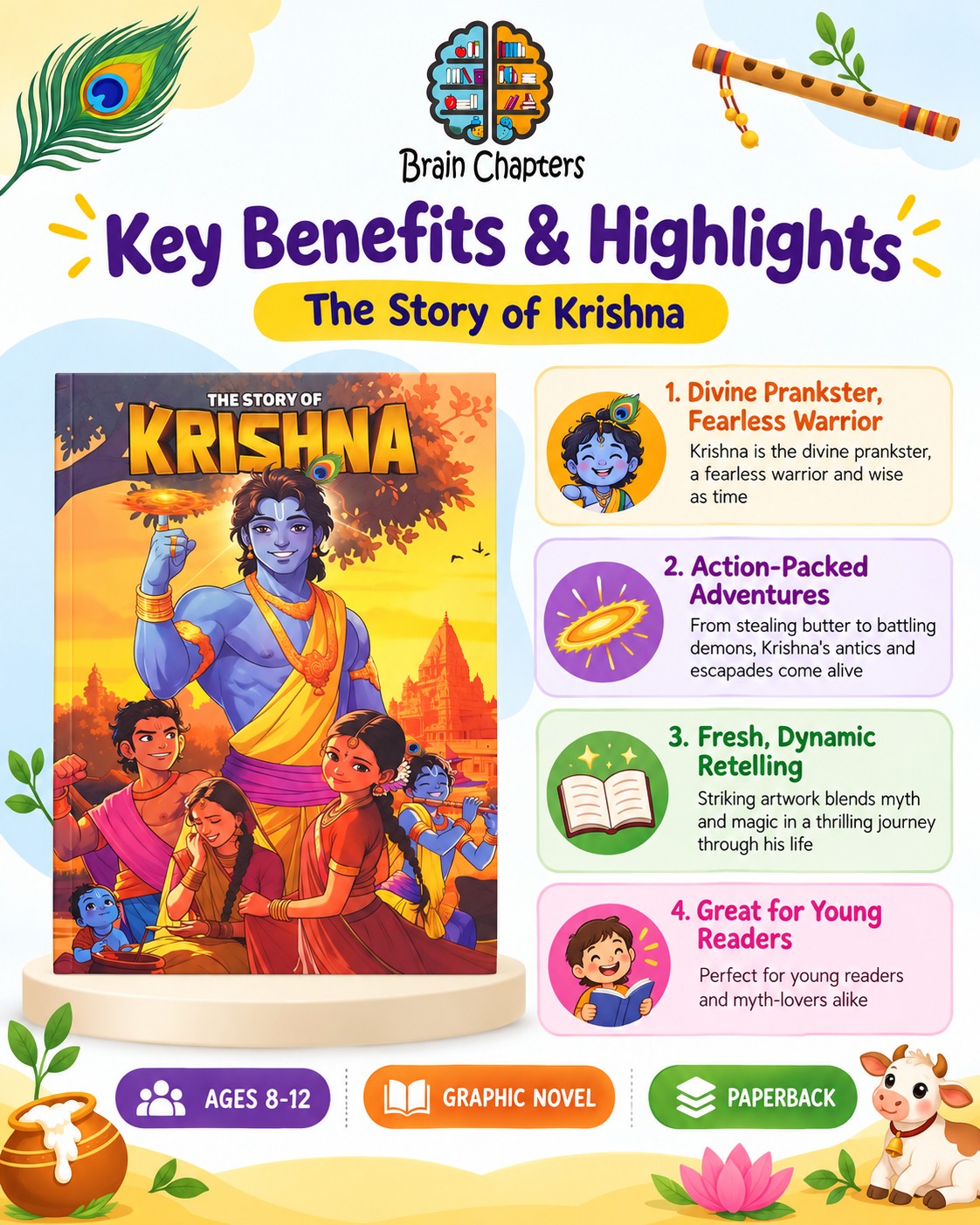 Key benefits and highlights of The Story of Krishna