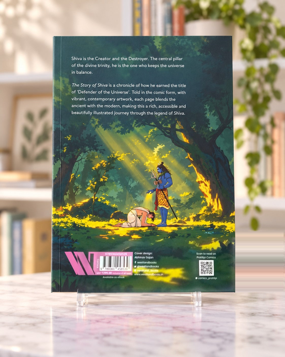 The Story of Shiva, back cover