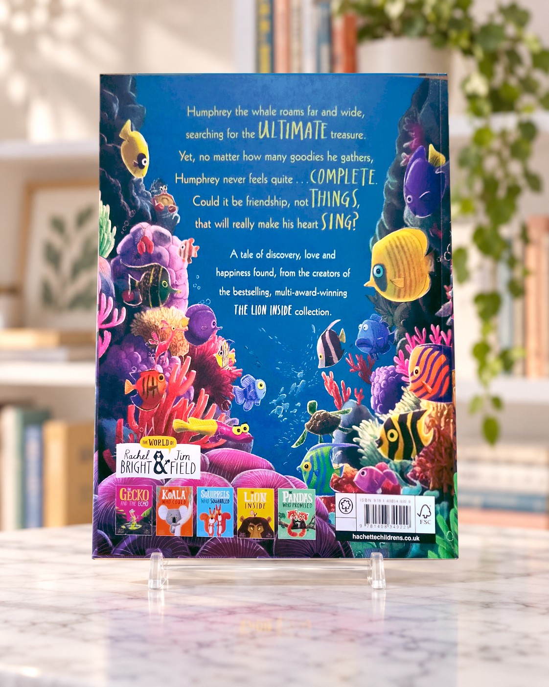 The Whale Who Wanted More, back cover
