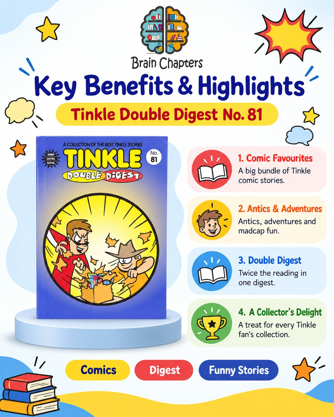 Key benefits and highlights of Tinkle Double Digest No.81
