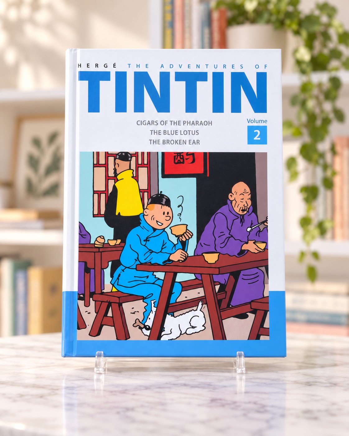 Tintin Volume 2: Cigars of the Pharaoh, The Blue Lotus, The Broken Ear, front cover