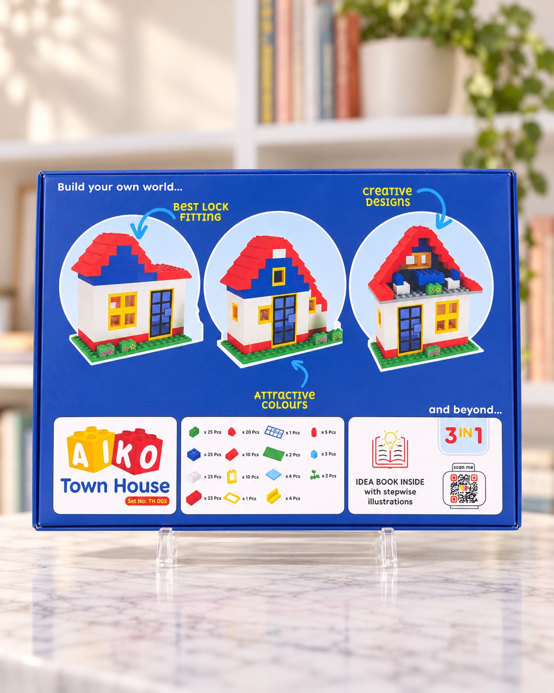 Town House Set 160 pcs, box back