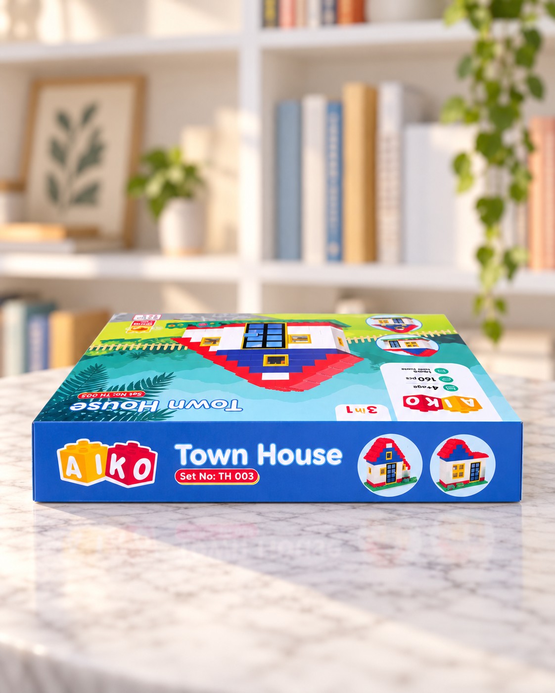 Town House Set 160 pcs, box side
