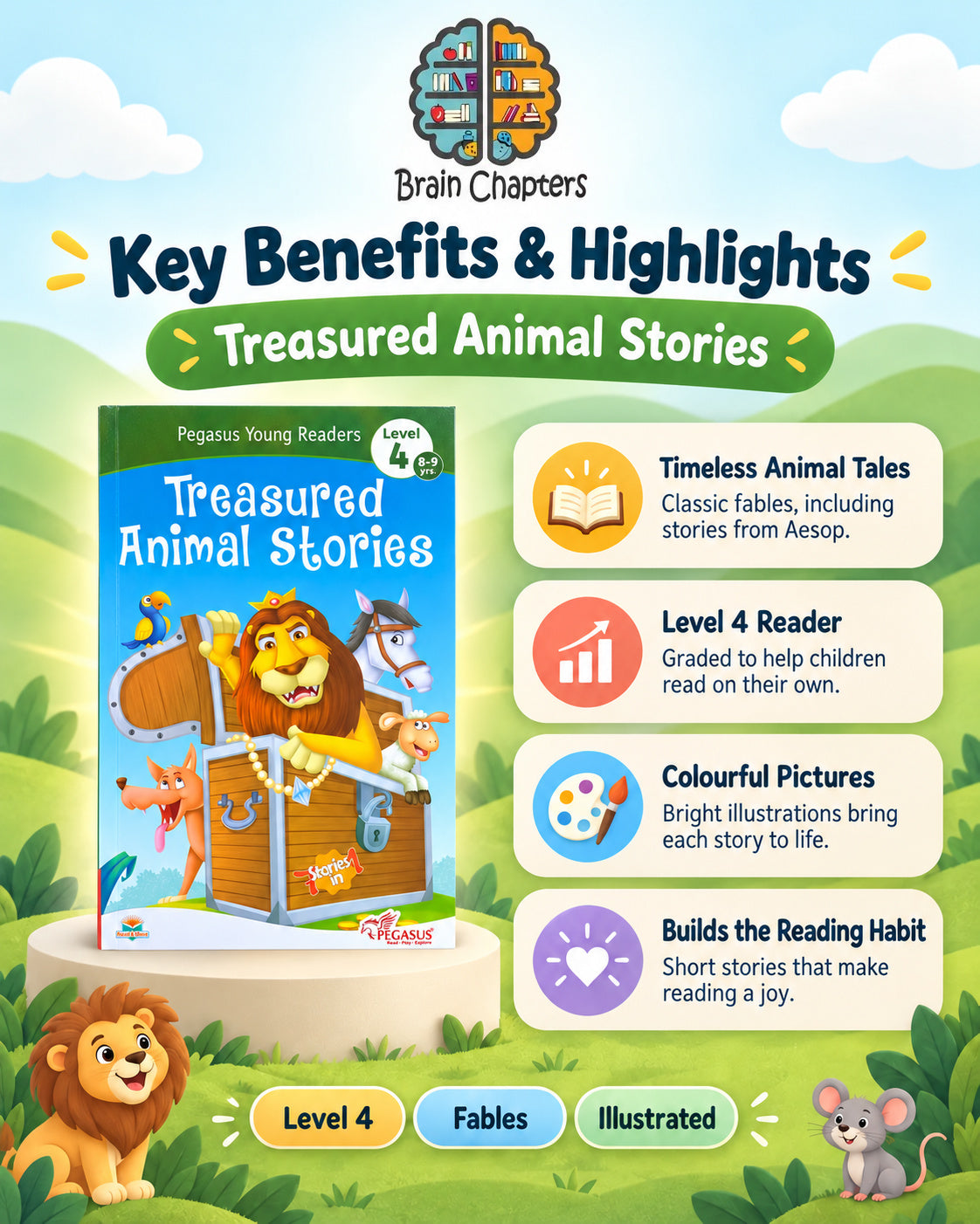 Key benefits and highlights of Treasured Animal Stories - Young Readers