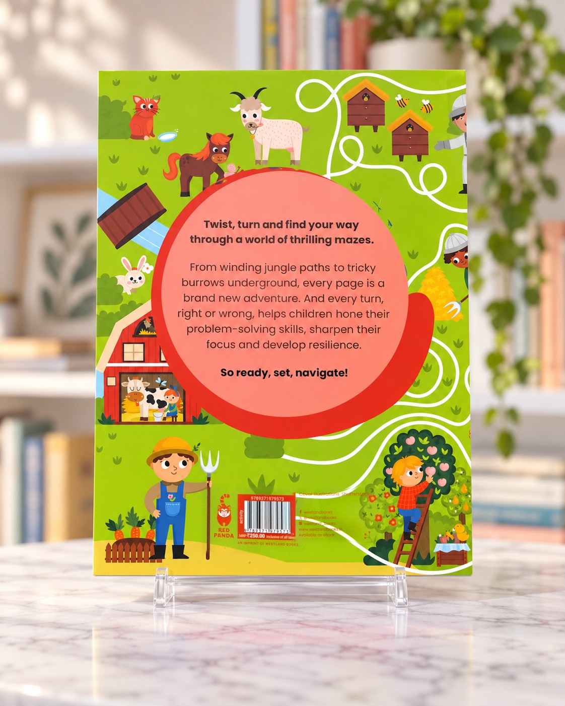 Twist and Turn: A Maze Adventure, back cover