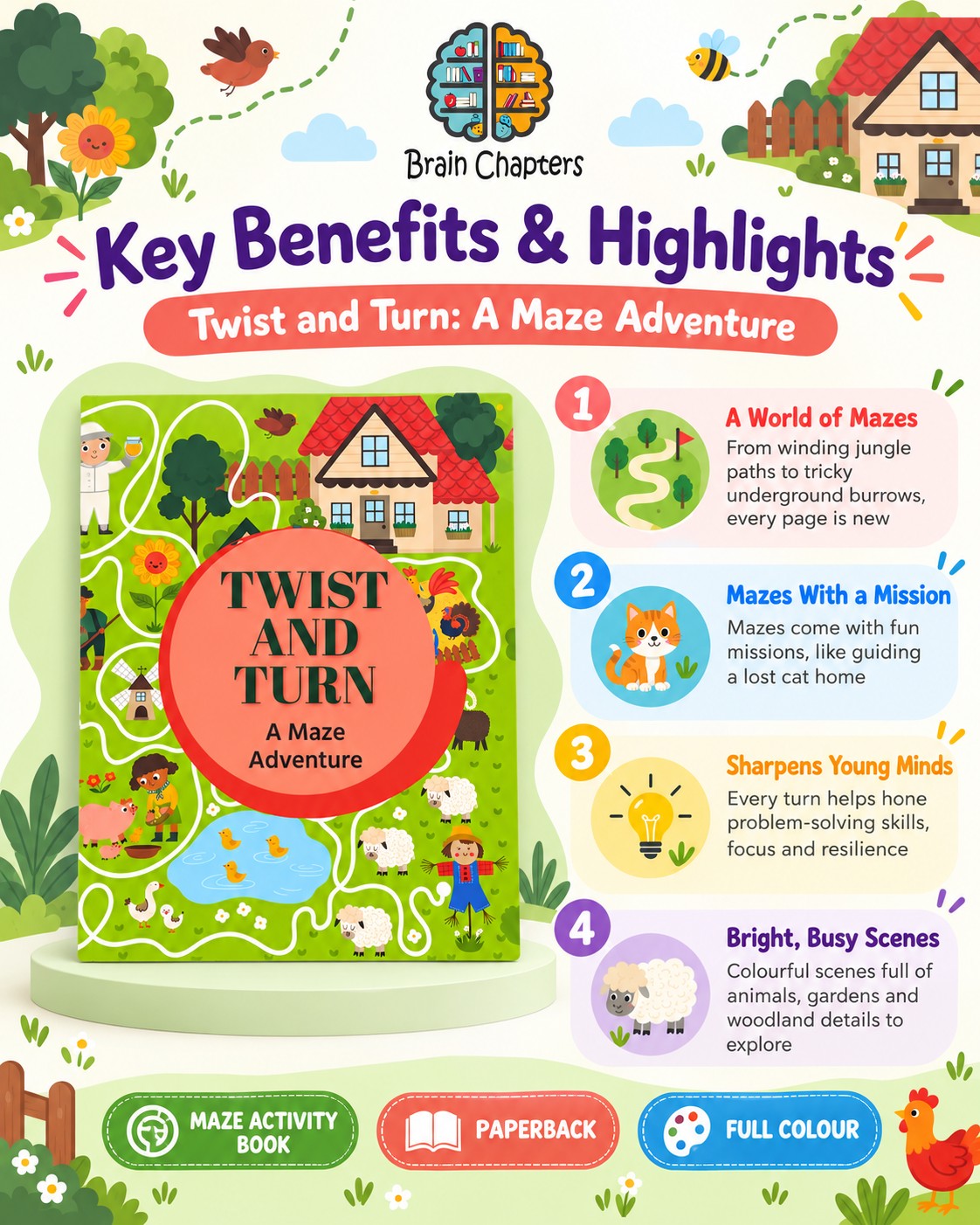 Key benefits and highlights of Twist and Turn: A Maze Adventure