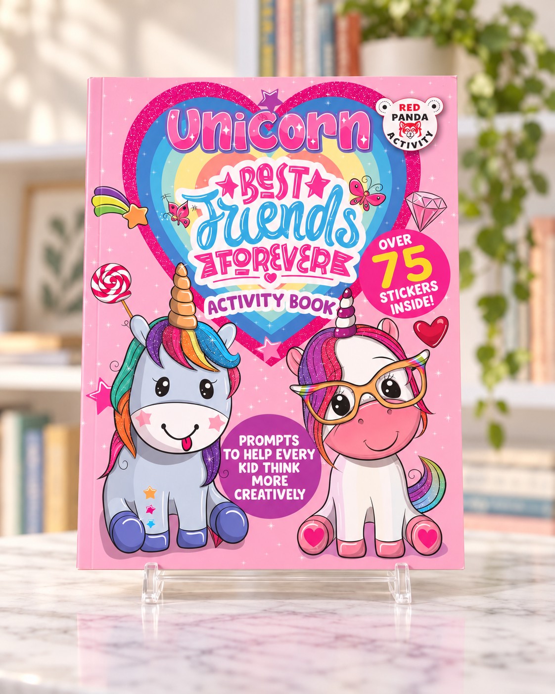 Unicorn Best Friends Forever Activity Book, front cover