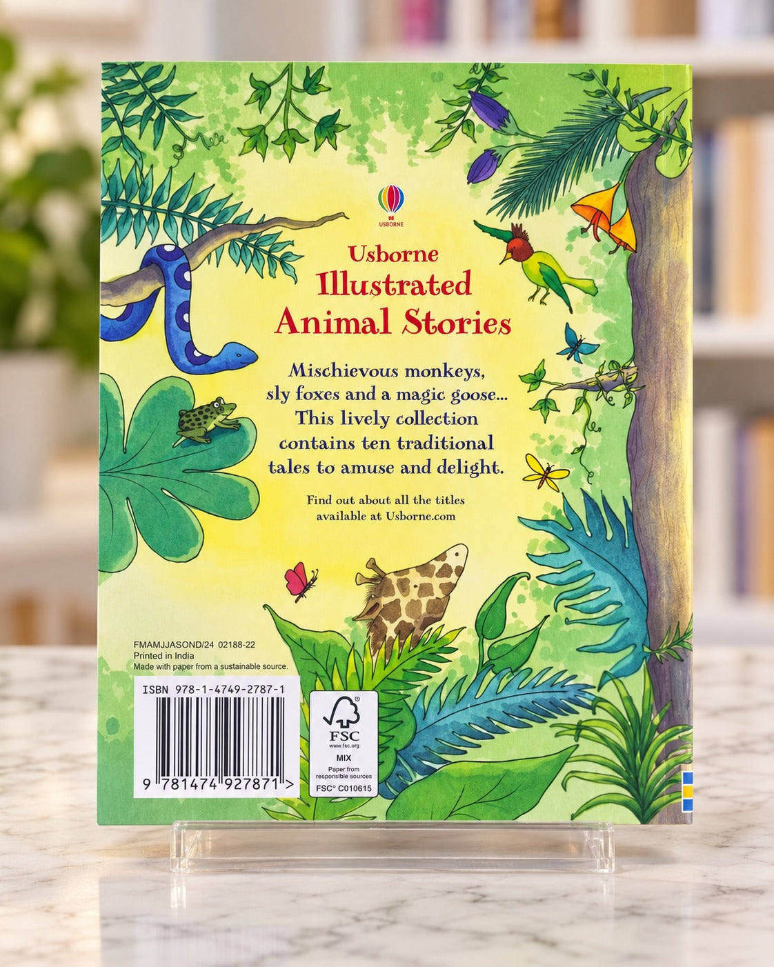 Usborne Illustrated Animal Stories, back cover