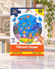 Vibrant Ocean Wooden Puzzle, box front