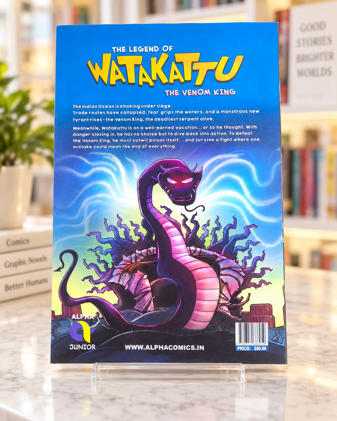 The Legend of Watakattu - The Venom King, back cover