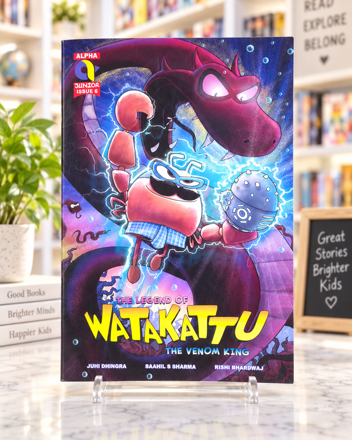 The Legend of Watakattu - The Venom King, front cover of the paperback comic
