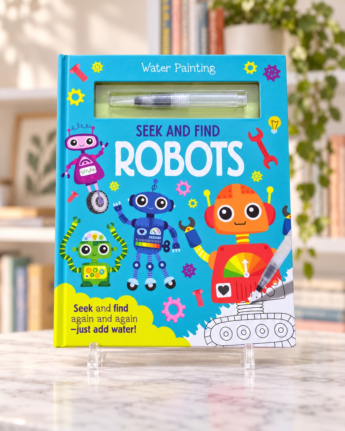 Water Painting Seek and Find Robots, front cover