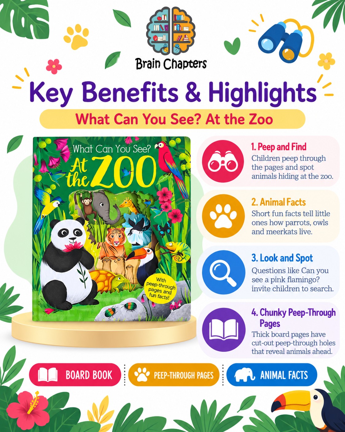 Key benefits and highlights of What Can You See? At the Zoo