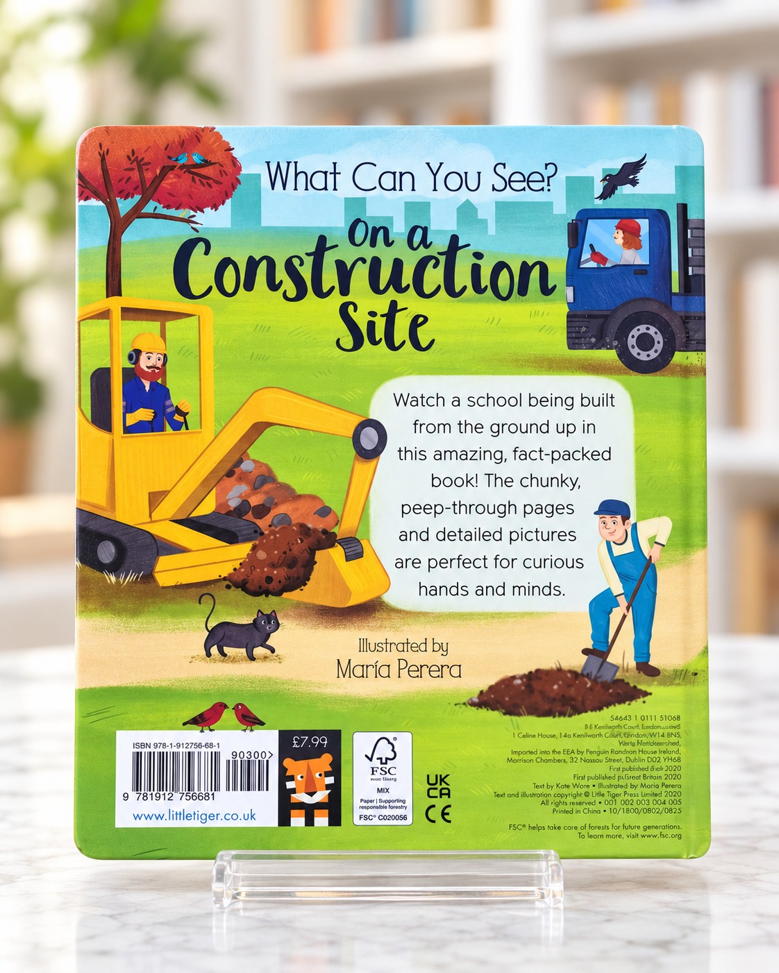 What Can You See? On a Construction Site, back cover