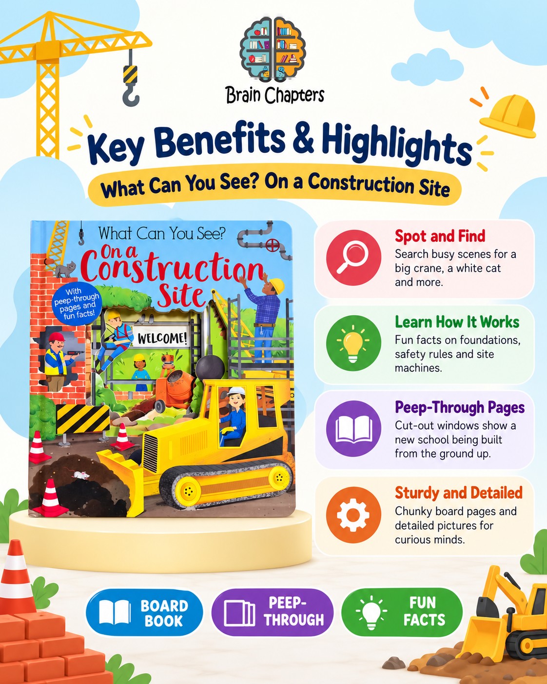 Key benefits and highlights of What Can You See? On a Construction Site