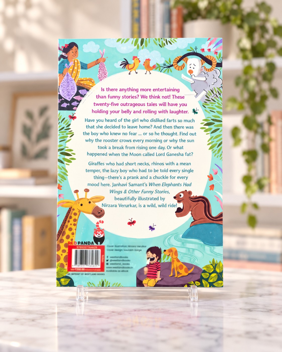 When Elephants Had Wings & Other Funny Stories, back cover