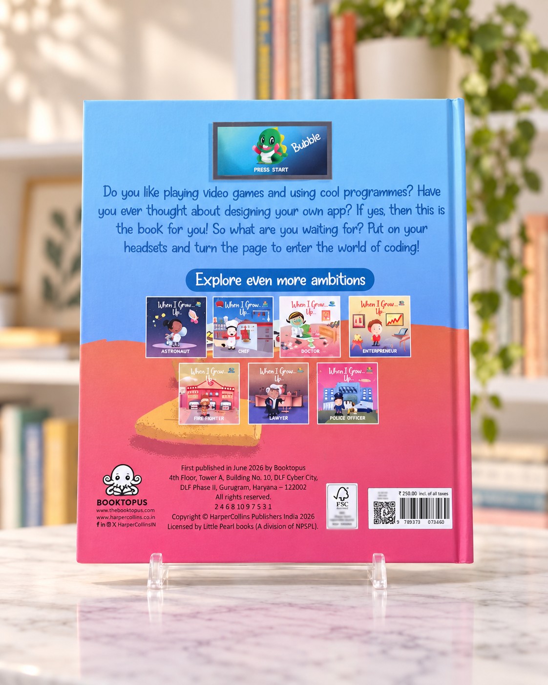 When I Grow Up - Coder, back cover