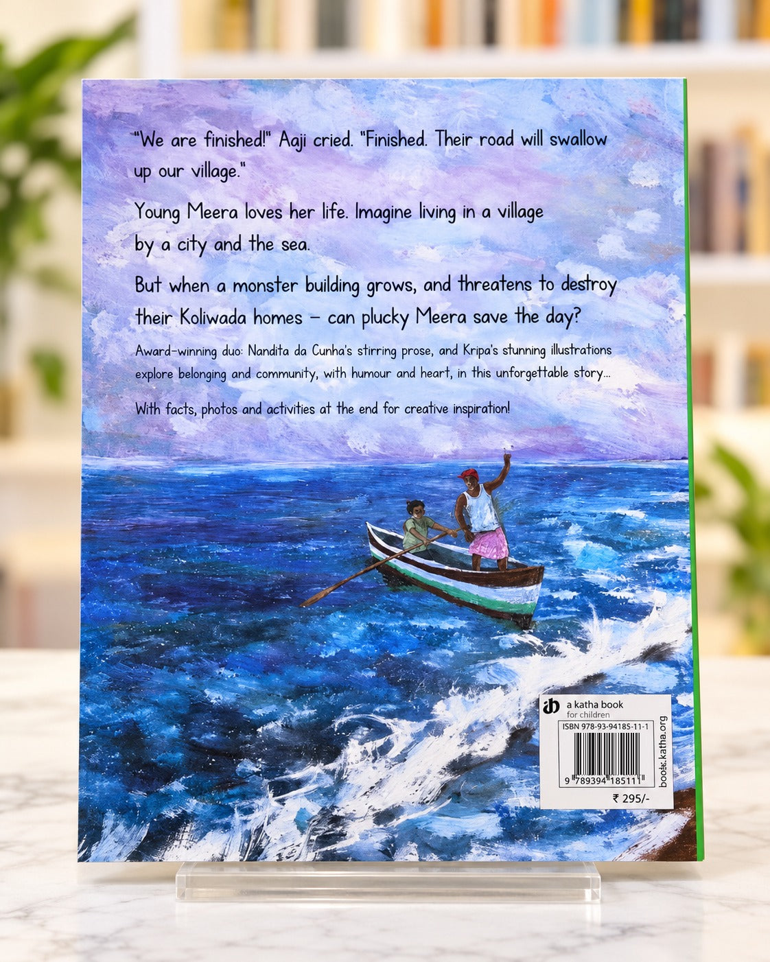 Where I Belong - Meera's village by the sea, back cover