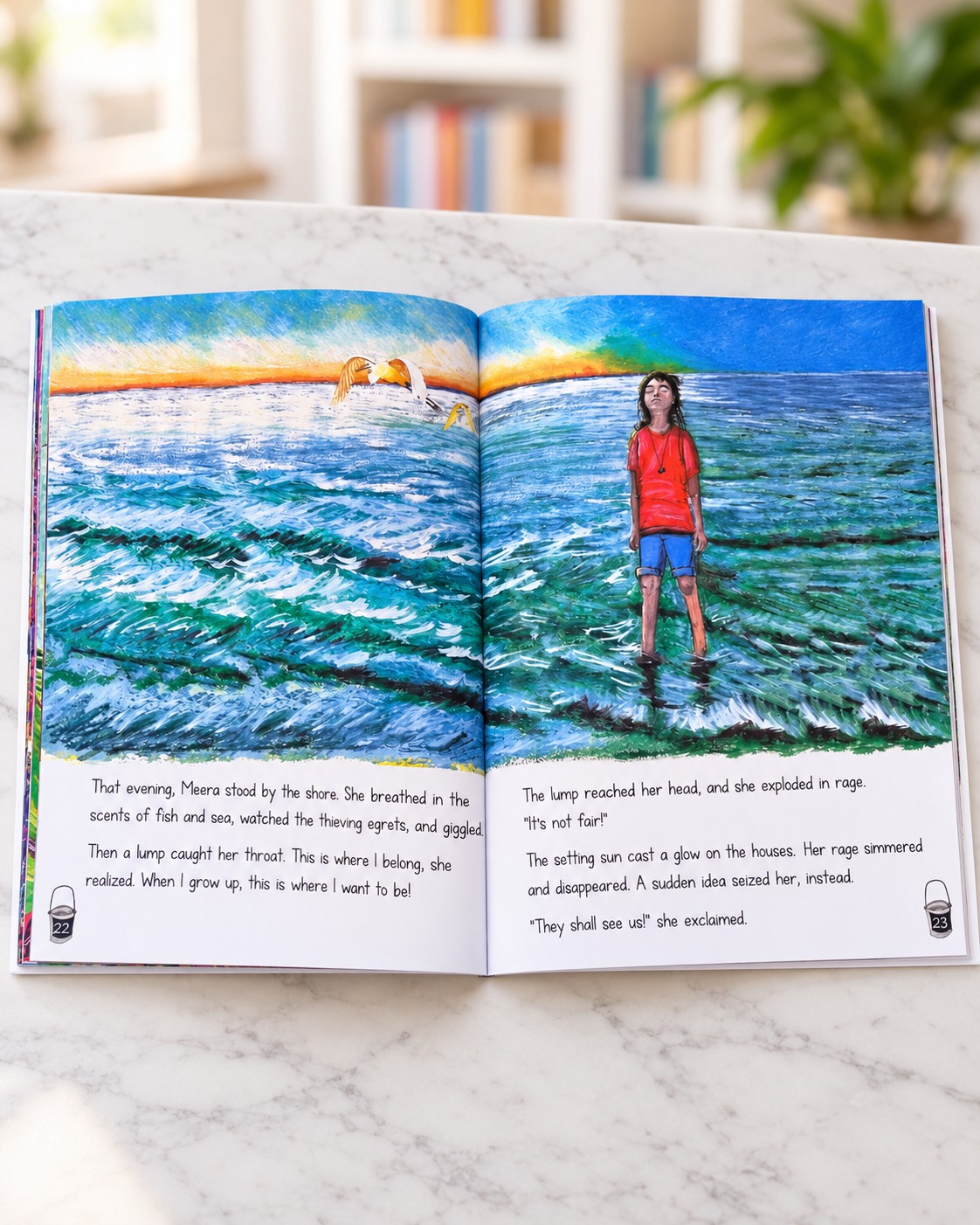 Where I Belong - Meera's village by the sea, inside pages 2