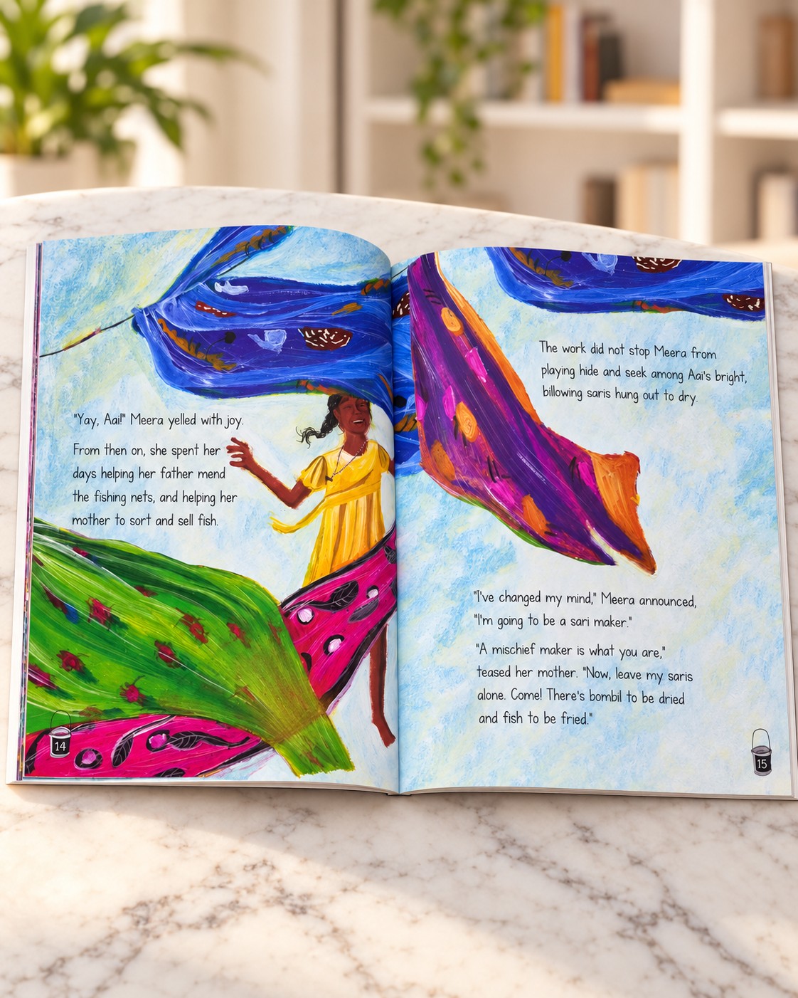 Where I Belong - Meera's village by the sea, inside pages 1