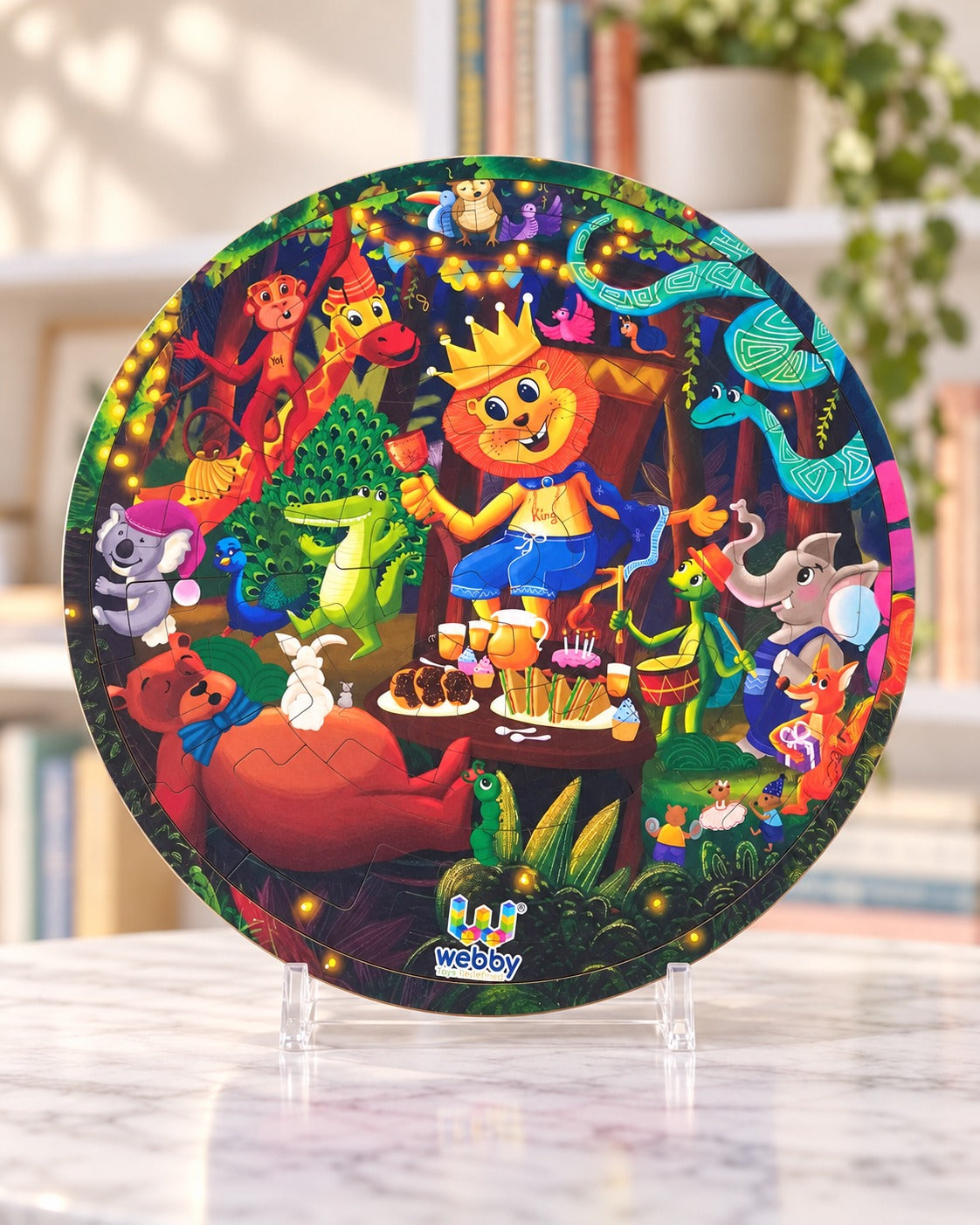 Wooden Puzzle Jungle Feast, front