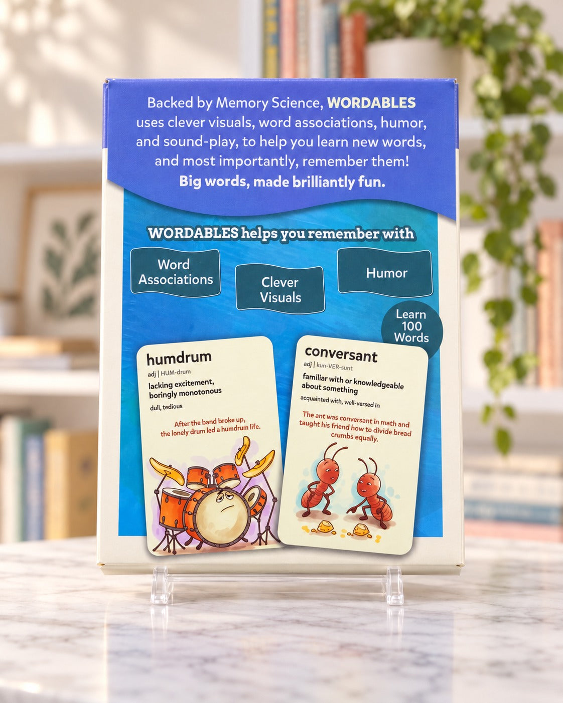 Wordables - Vocabulary Cards, back of the box
