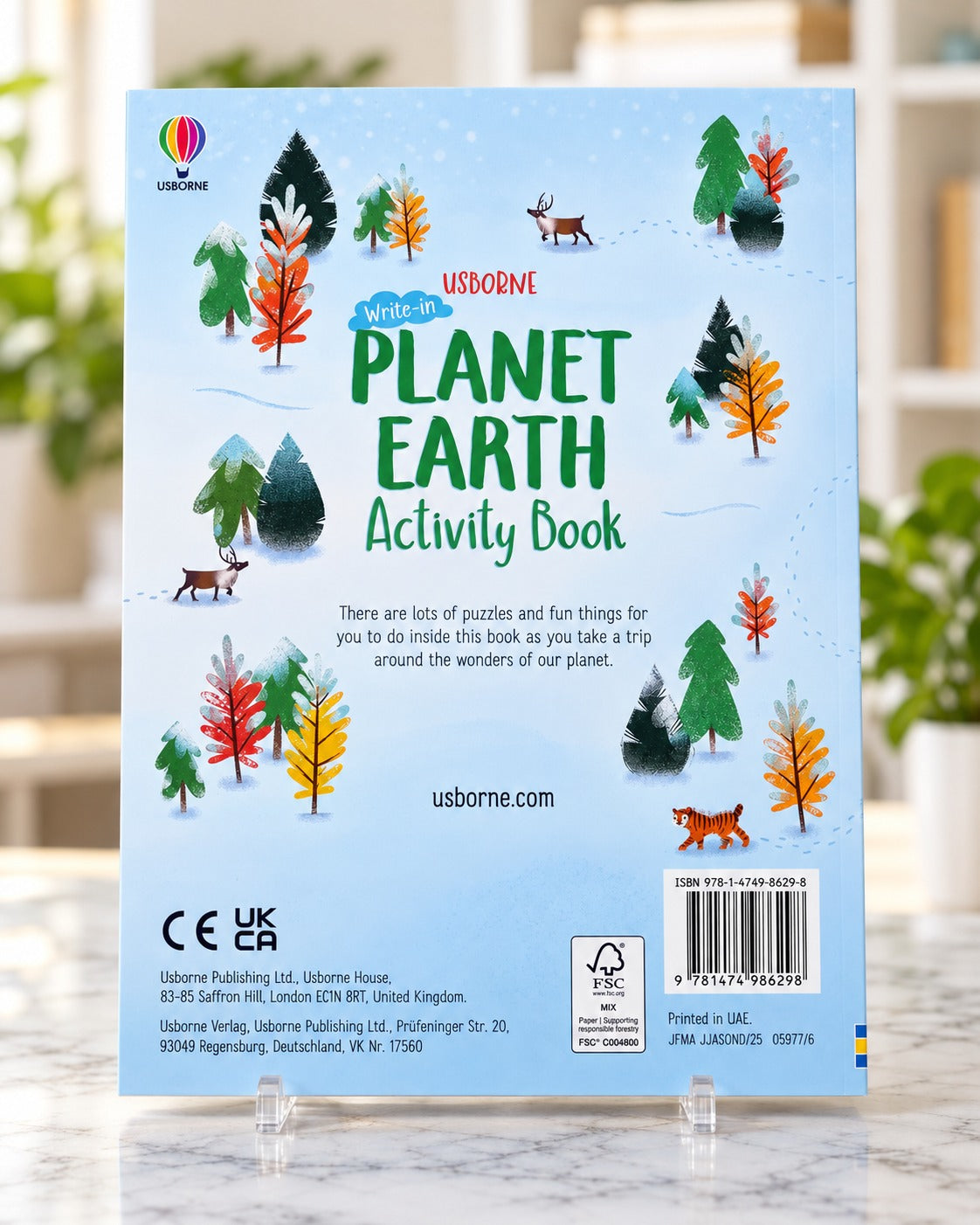 Write-in Planet Earth Activity Book, back cover