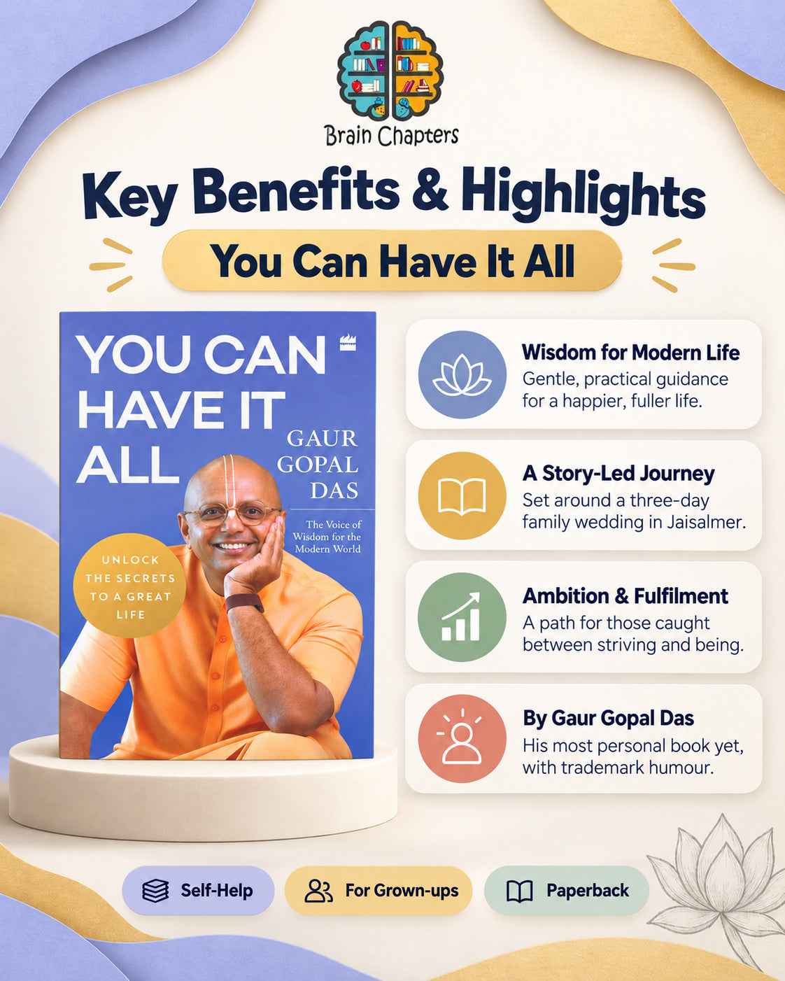 Key benefits and highlights of You Can Have It All - Gaur Gopal Das