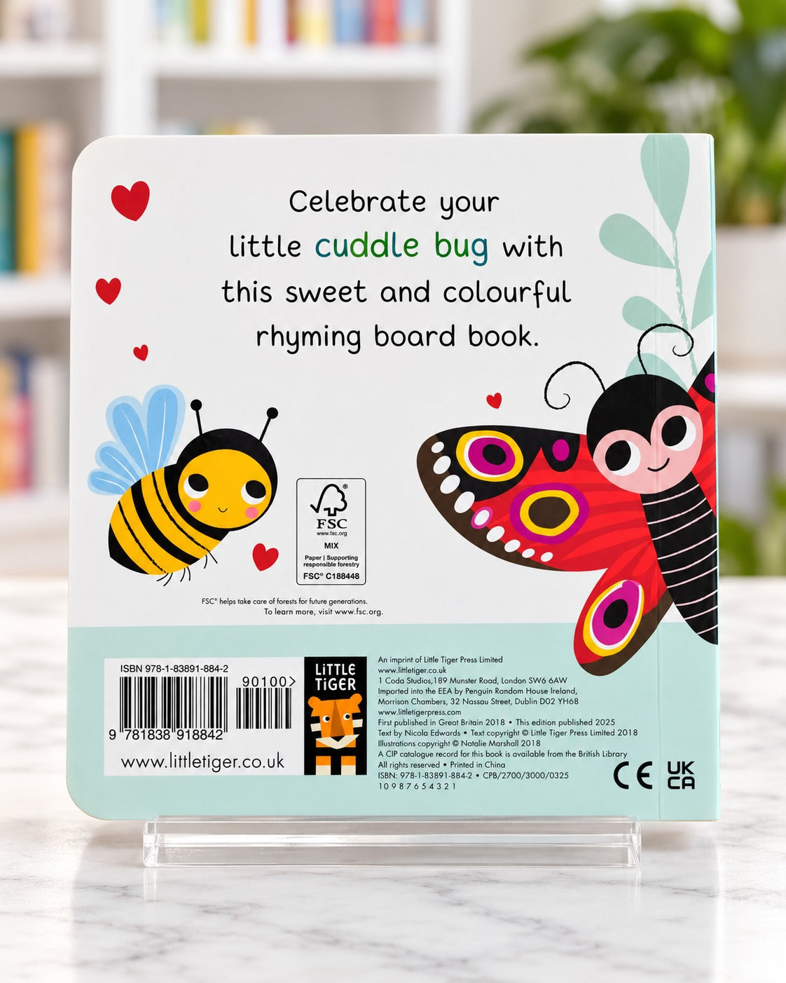 You're My Little Cuddle Bug, back cover
