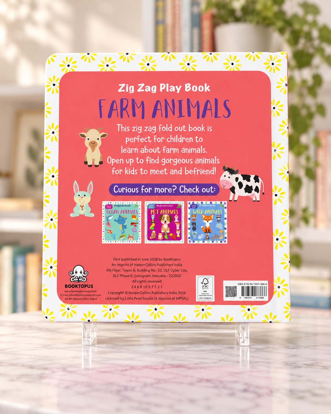 Zig Zag Play Book Farm Animals, back cover